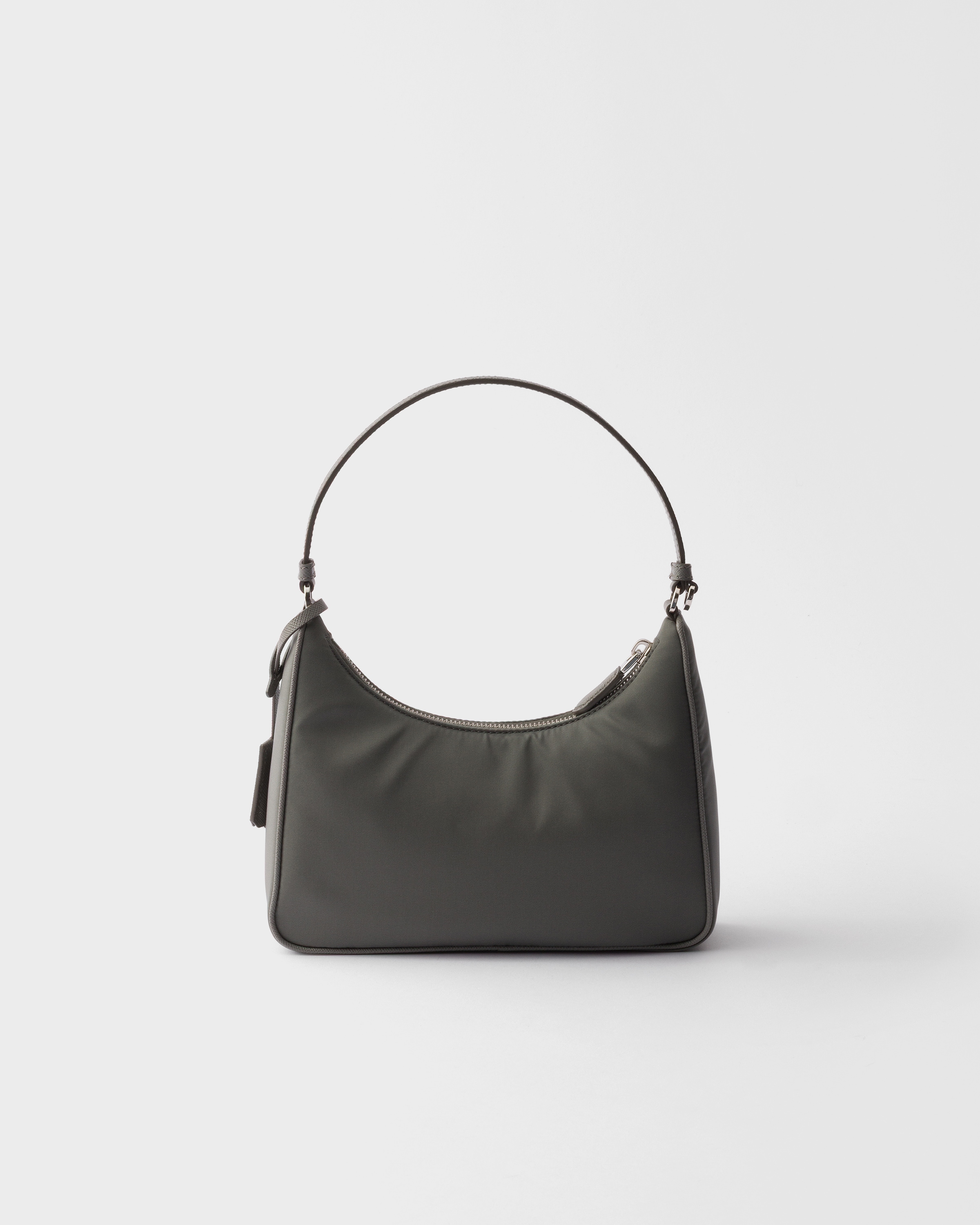 PRADA プラダ ミニポーチ グレー プラダ PRADA 三つ折り財布 コンパクトウォレット グレー ピンク 小物