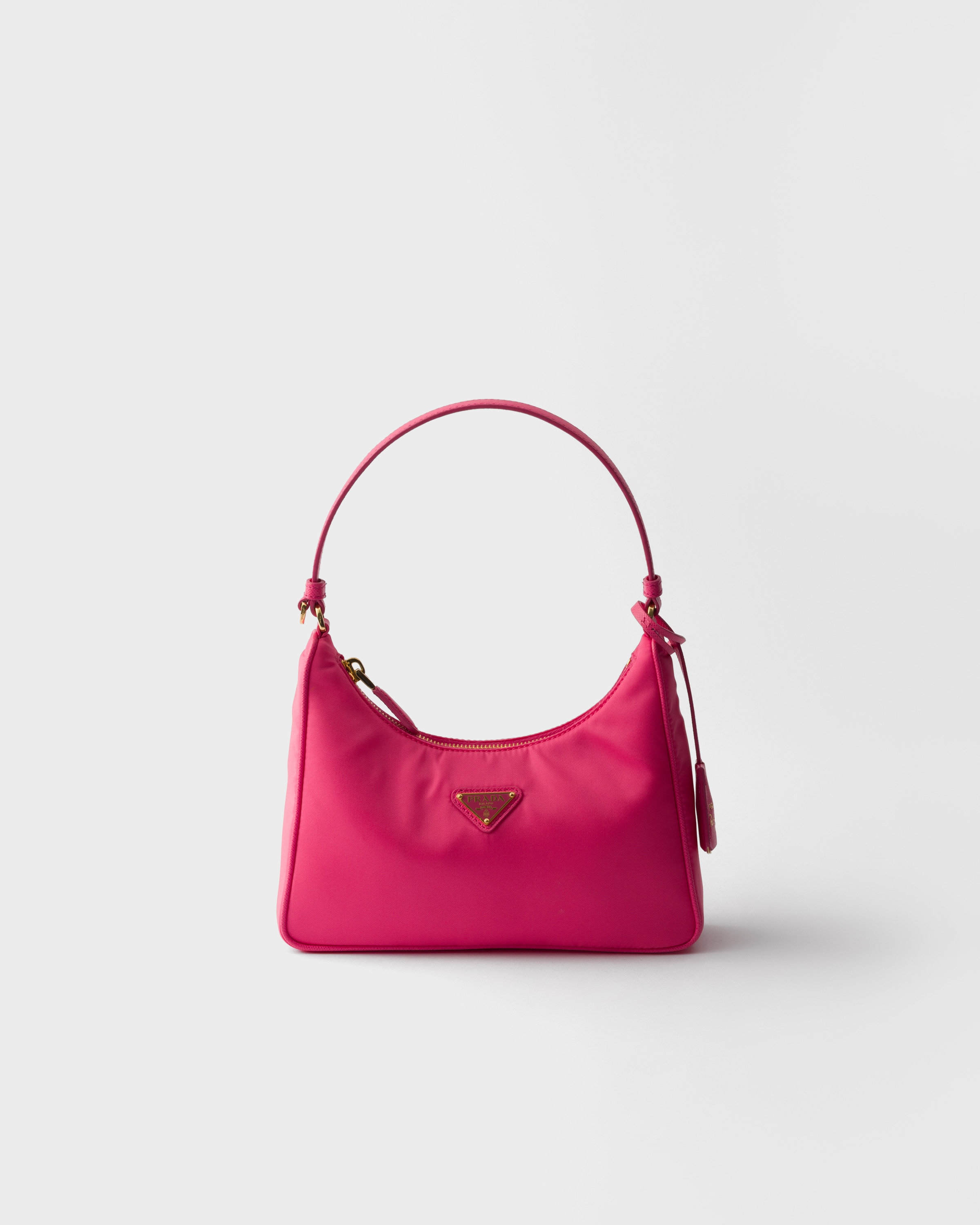 Prada Re-edition 2005 Re-nylon And Saffiano Mini Bag, Woman, Peony Pink
