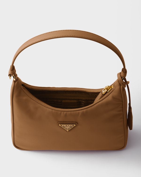 Prada Re-Edition 2005 Re-Nylon and Saffiano mini bag - Brandy Prada Re-Edition 2005 Re-Nylon and Saffiano mini bag - Brandy