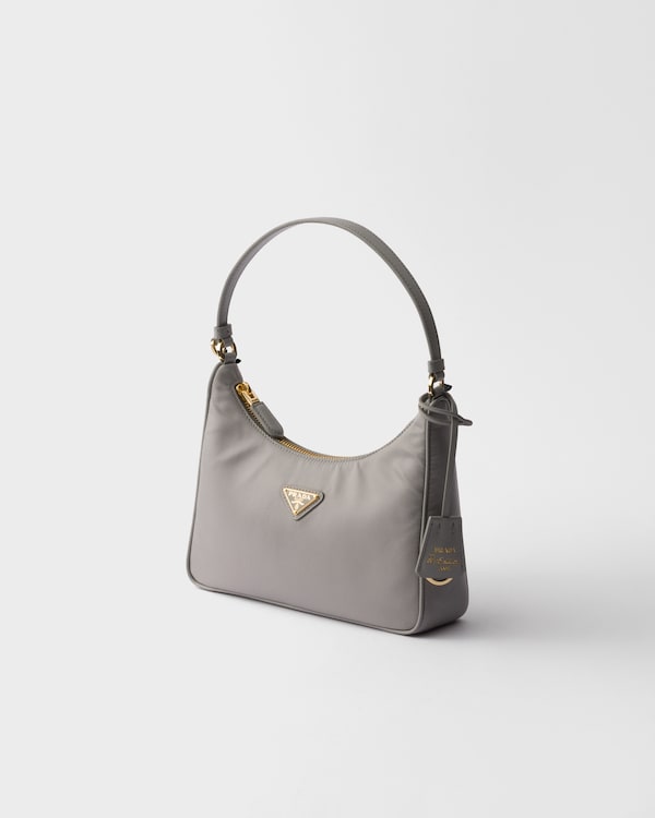 Prada Re-Edition 2005 Re-Nylon and Saffiano mini bag - Cloudy Gray Prada Re-Edition 2005 Re-Nylon and Saffiano mini bag - Cloudy Gray