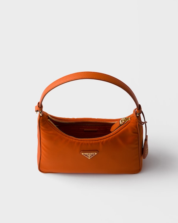 Prada Re-Edition 2005 Re-Nylon and Saffiano mini bag - Papaya Prada Re-Edition 2005 Re-Nylon and Saffiano mini bag - Papaya