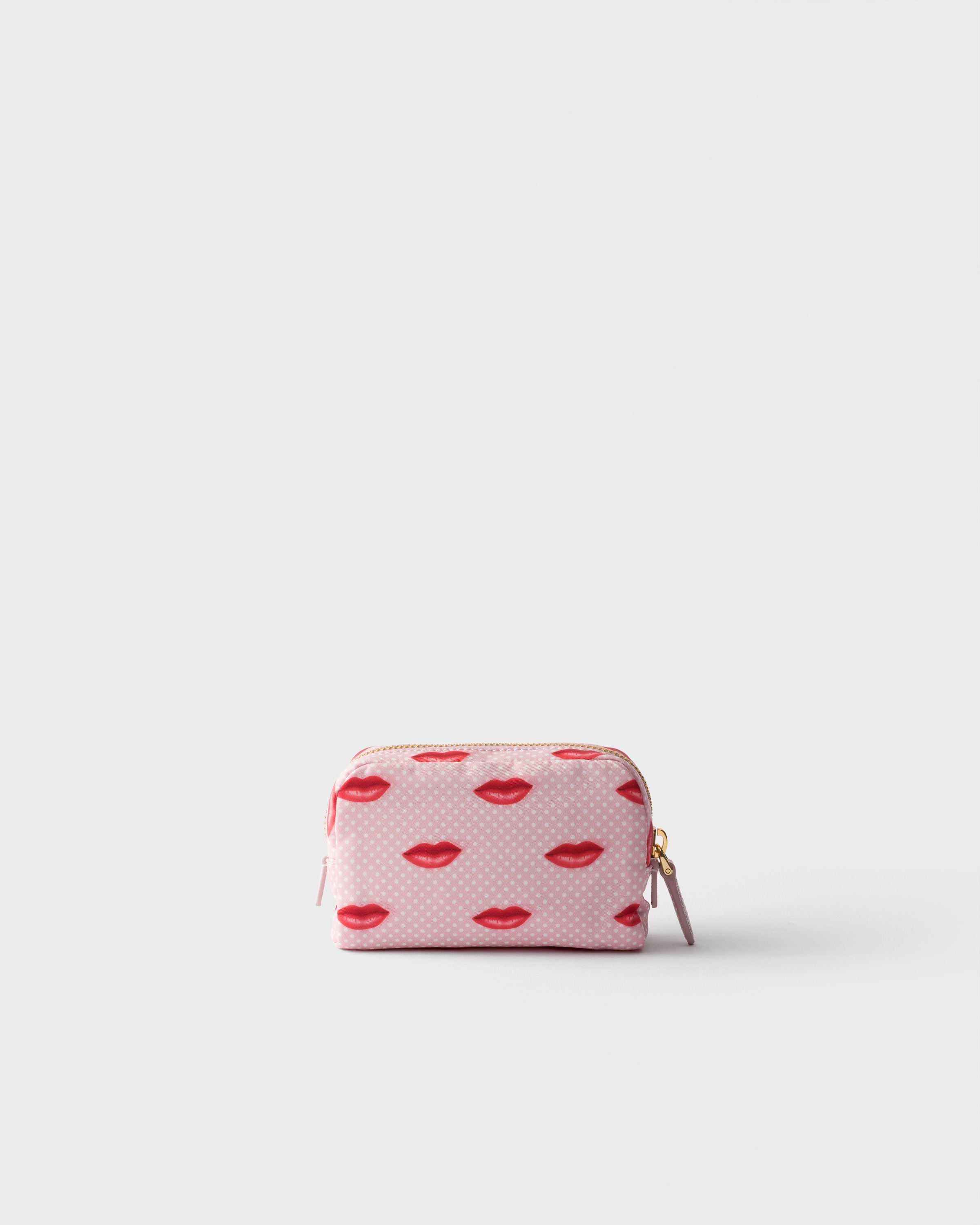 Alabaster Pink Printed Re-Nylon pouch | PRADA - United States