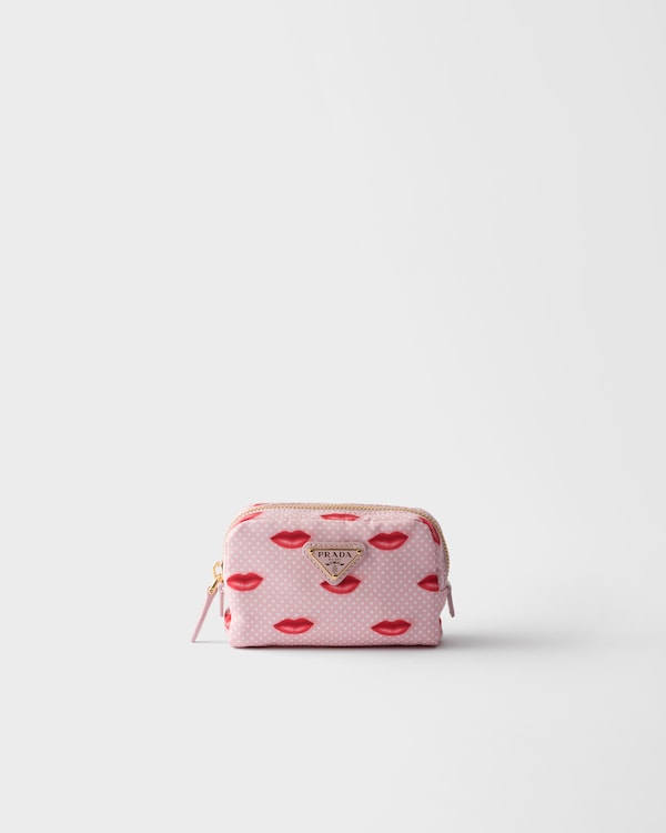 Printed Re-Nylon pouch - Alabaster Pink Printed Re-Nylon pouch - Alabaster Pink