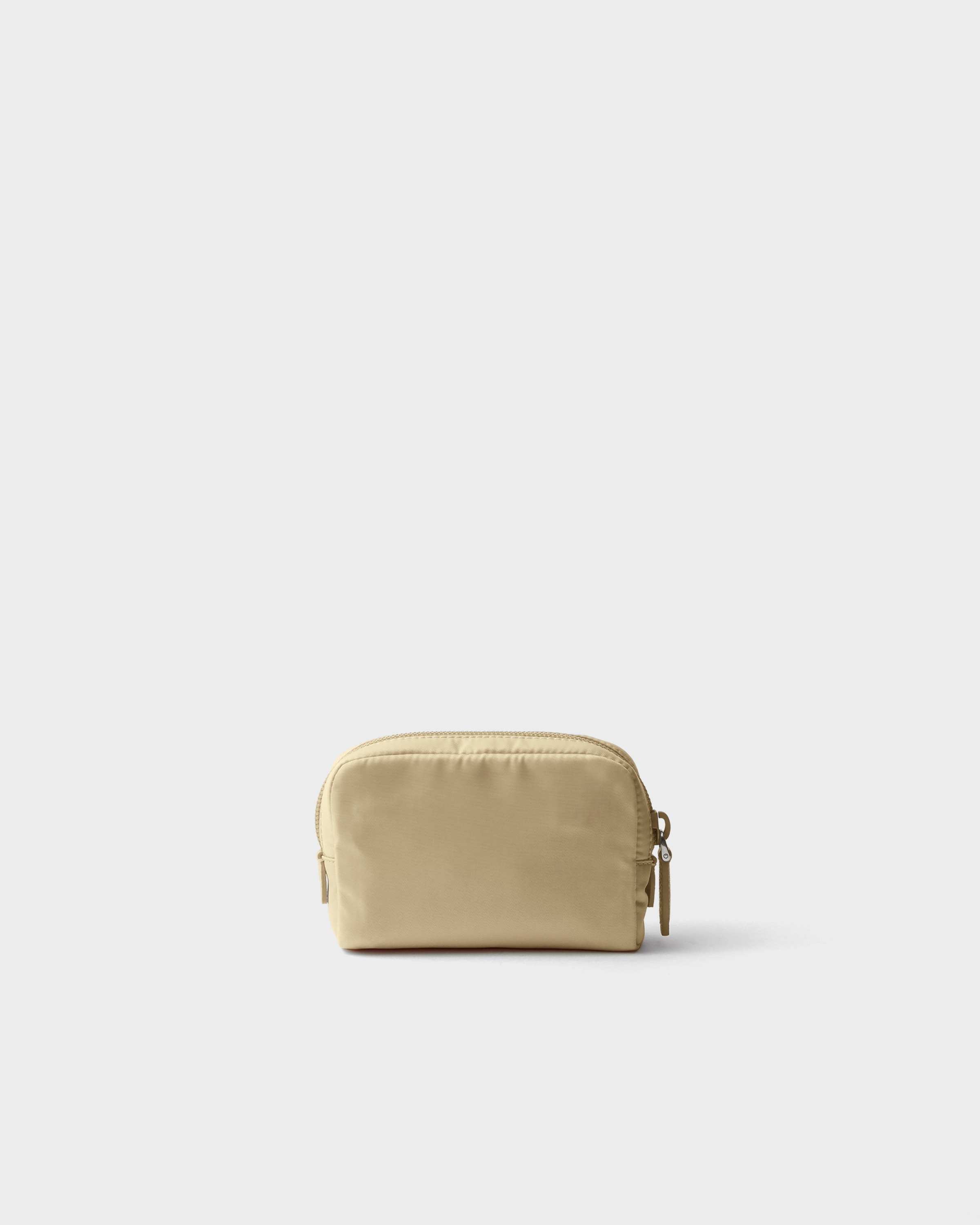 Camel Brown Micro Re-nylon Pouch | PRADA - United States