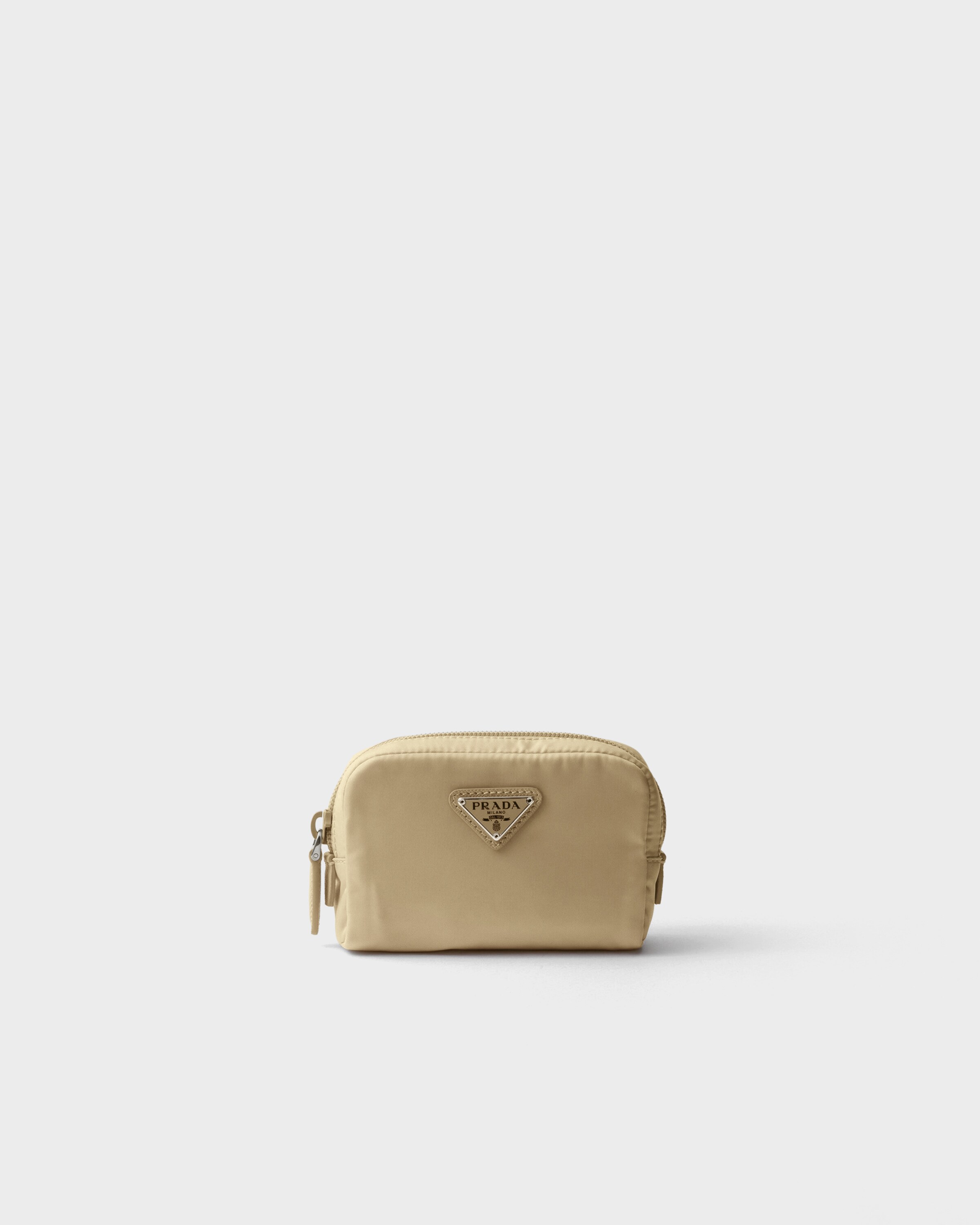 Prada Necessaire Micro In Re-nylon, Donna, Cammello