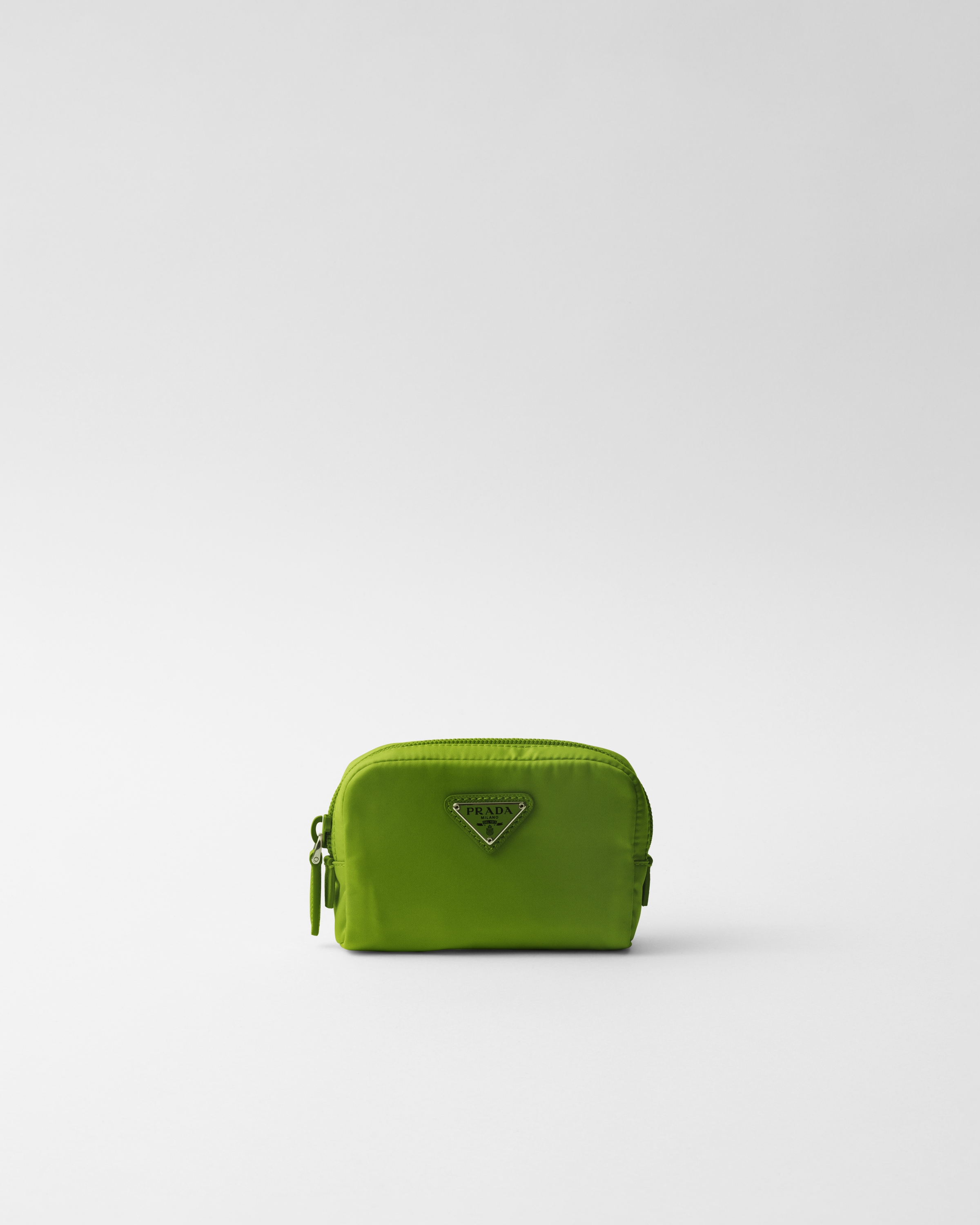 Prada Re-nylon Necessaire In Lawn Green