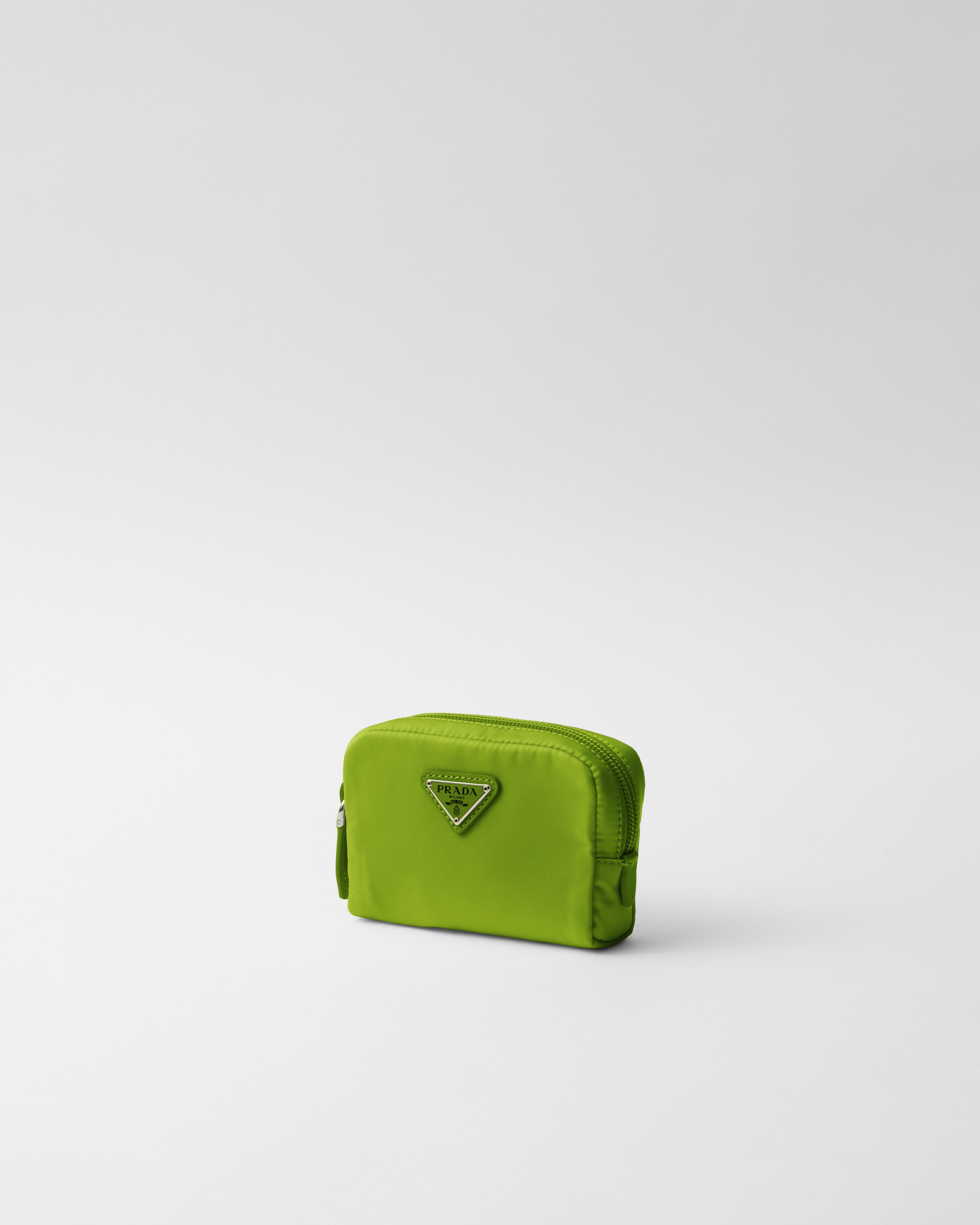 Prada Re-nylon Necessaire In Lawn Green