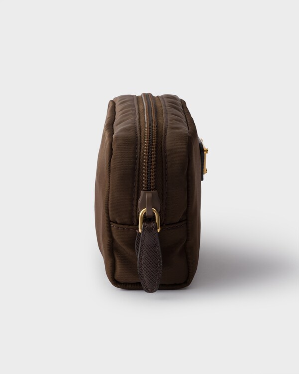Micro Re-Nylon pouch - Burnt Brown Micro Re-Nylon pouch - Burnt Brown