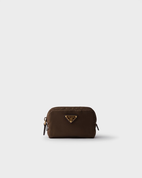 Micro Re-Nylon pouch - Burnt Brown Micro Re-Nylon pouch - Burnt Brown