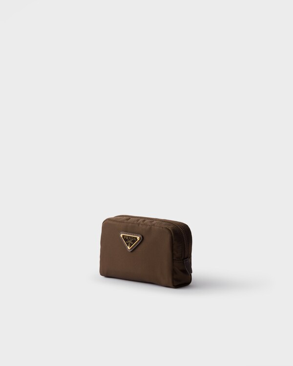 Micro Re-Nylon pouch - Burnt Brown Micro Re-Nylon pouch - Burnt Brown