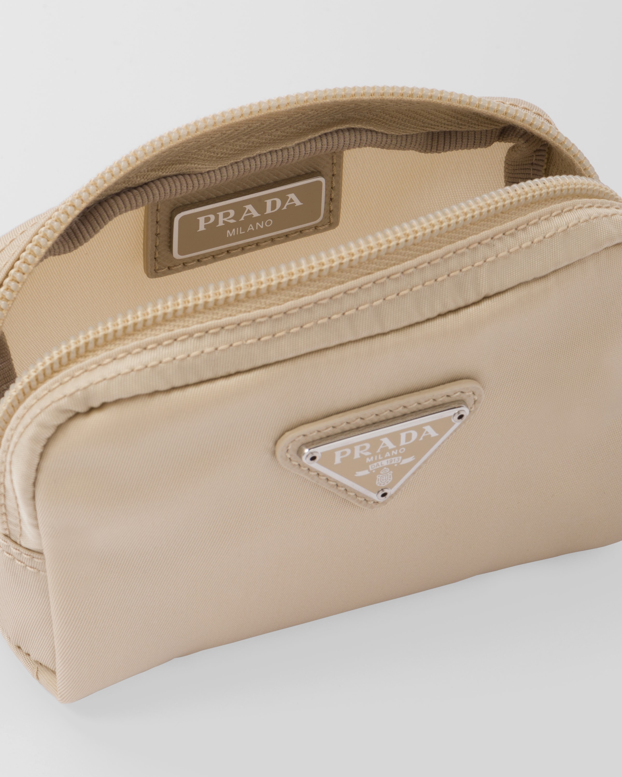 Prada Re-nylon Necessaire In Desert Beige