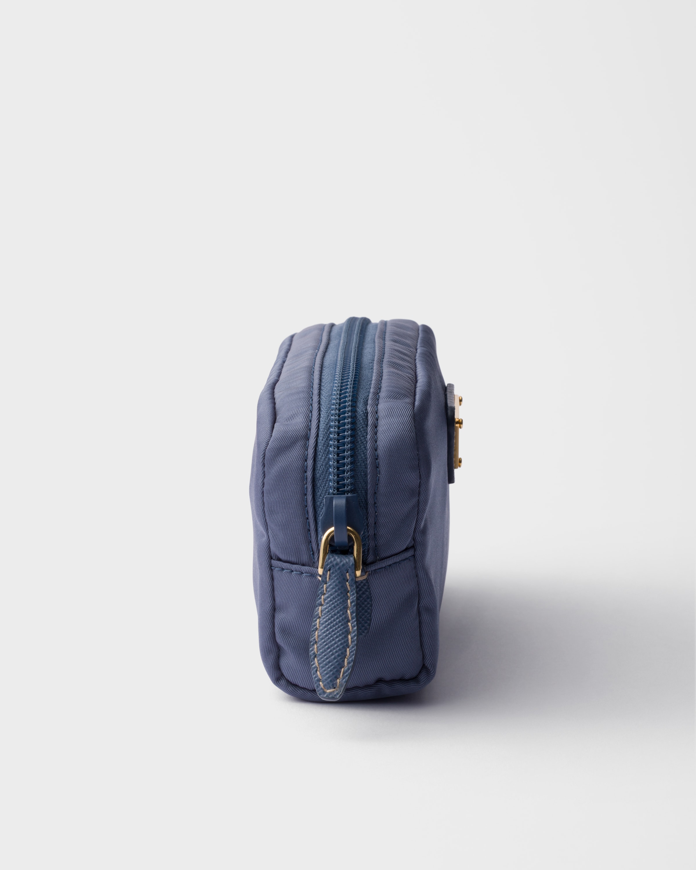 Aviation Blue Micro Re-Nylon pouch | PRADA - United States