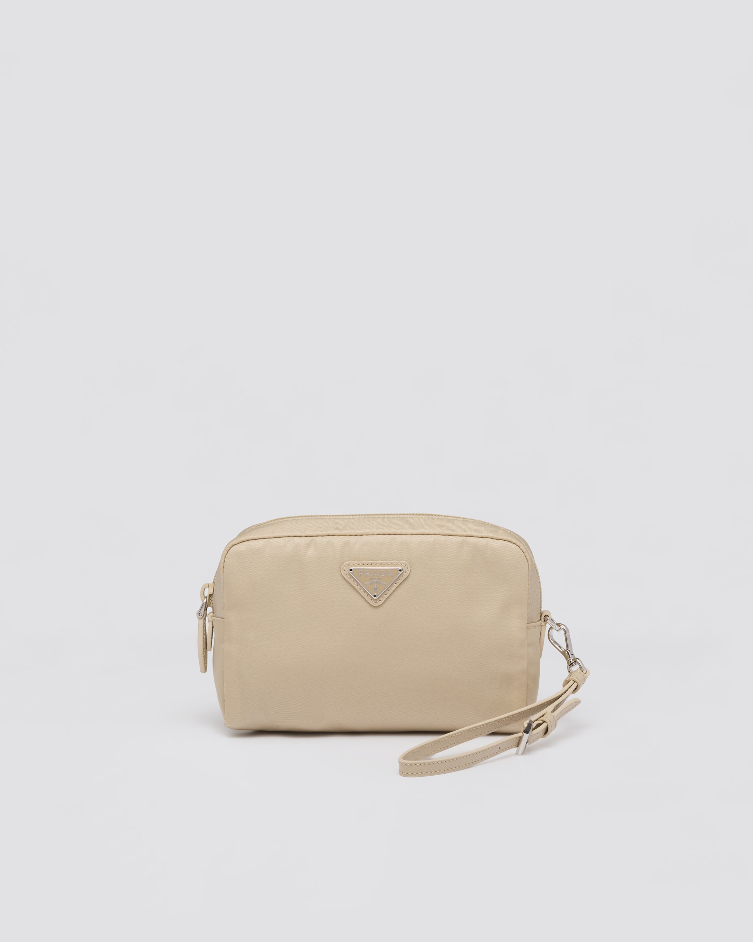 Prada cosmetic pouch with strap deals