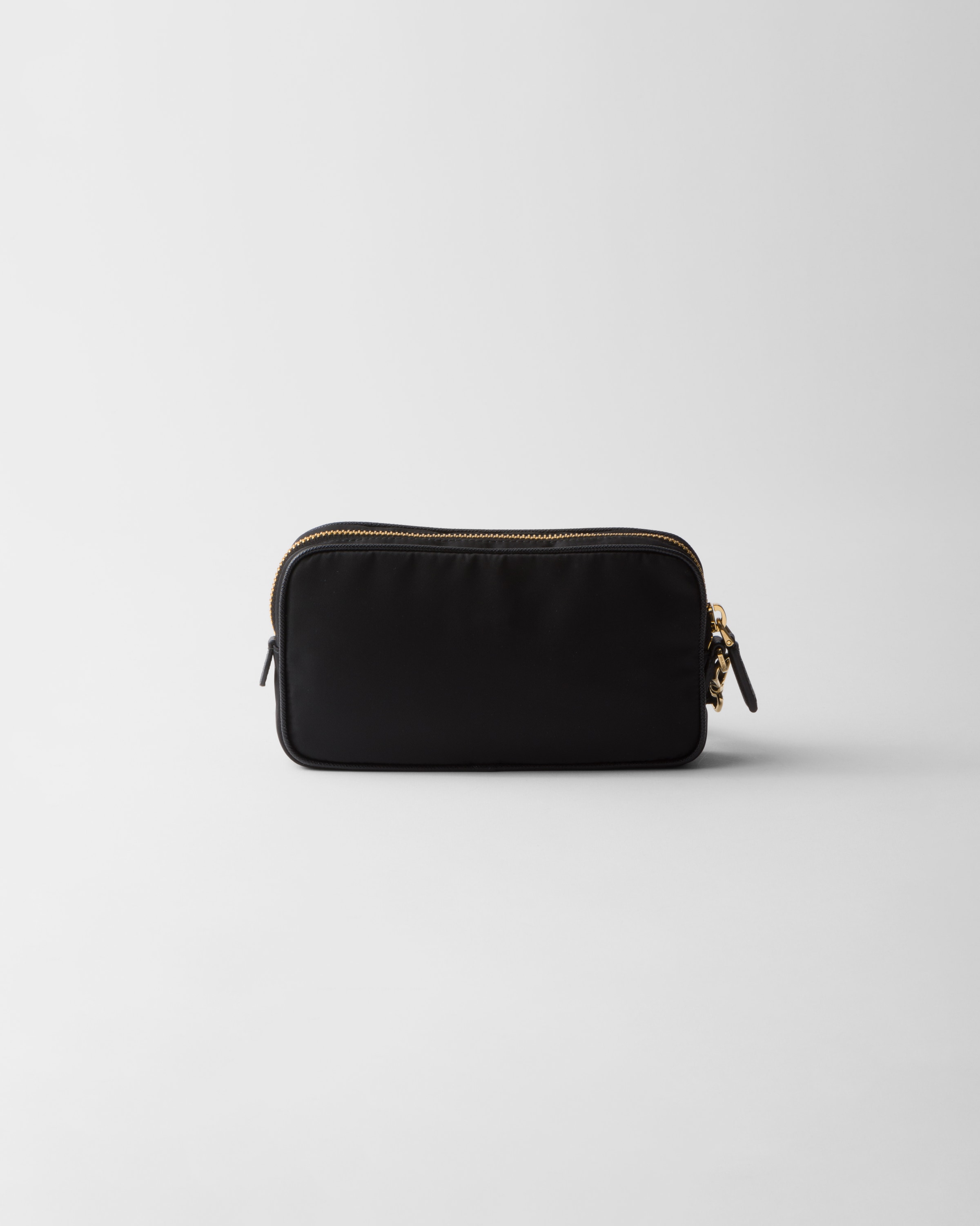 Prada Re-edition 1978 Re-nylon And Saffiano Leather Pouch In Black