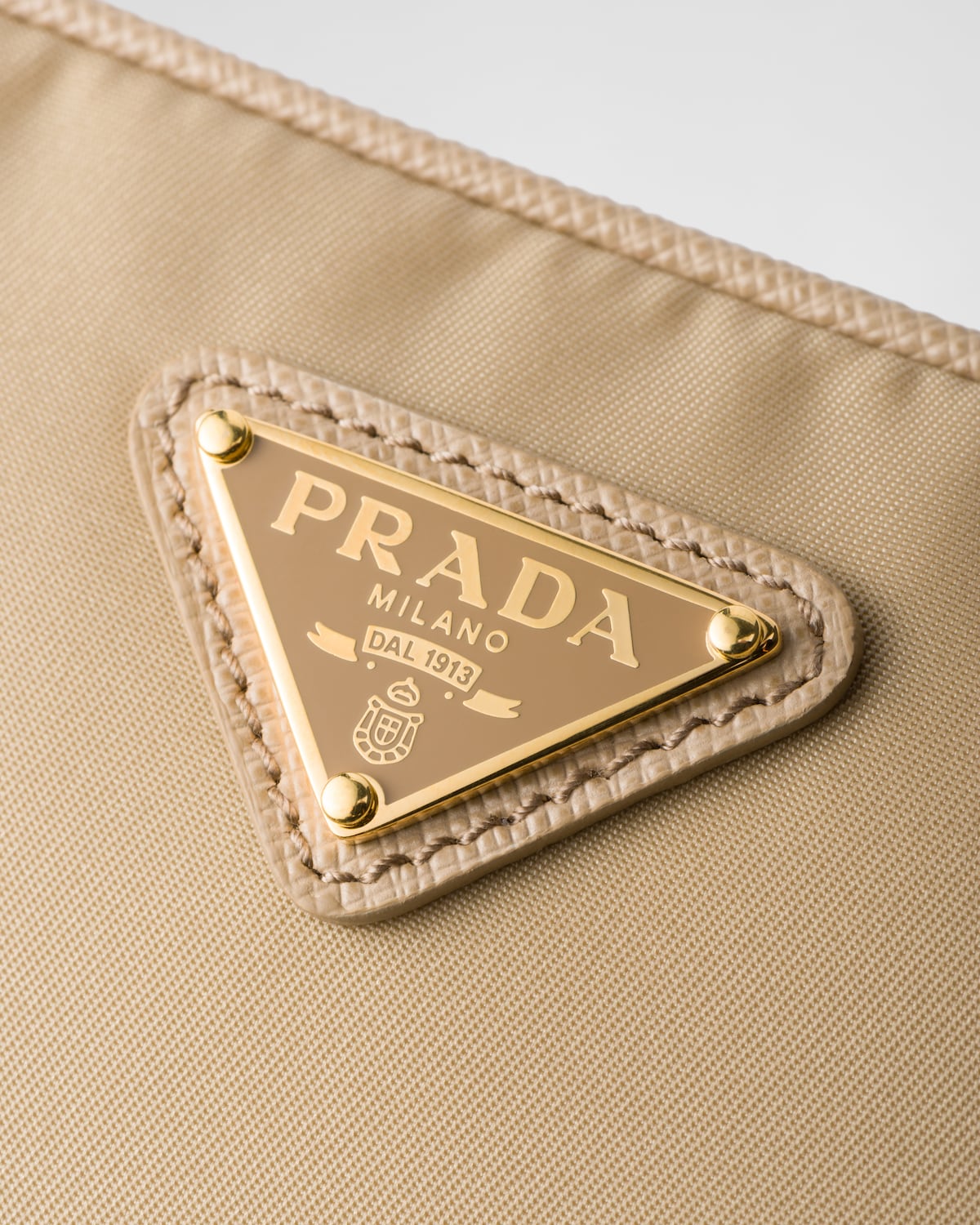 PRADA leather Archive Eyelet Ring Design Sleeveless tops Brown 40