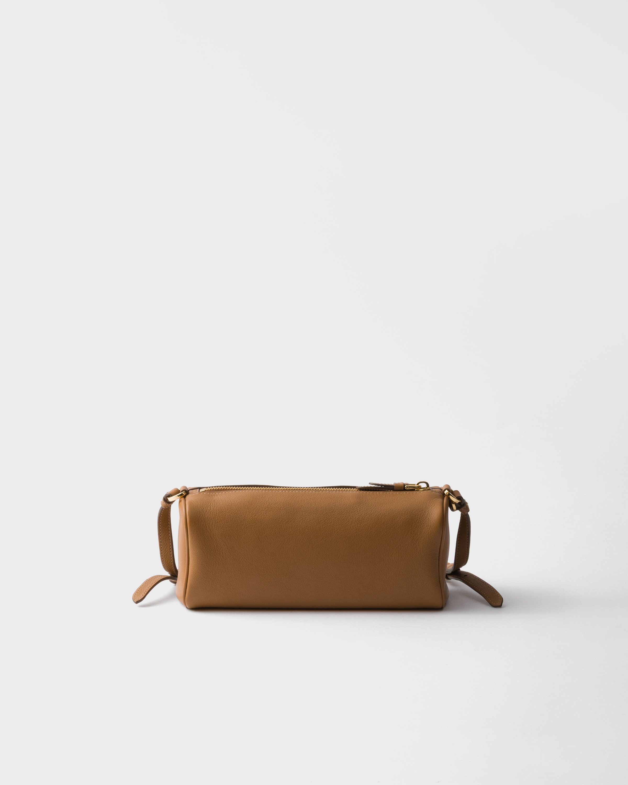 Prada Leather Pouch In Brown