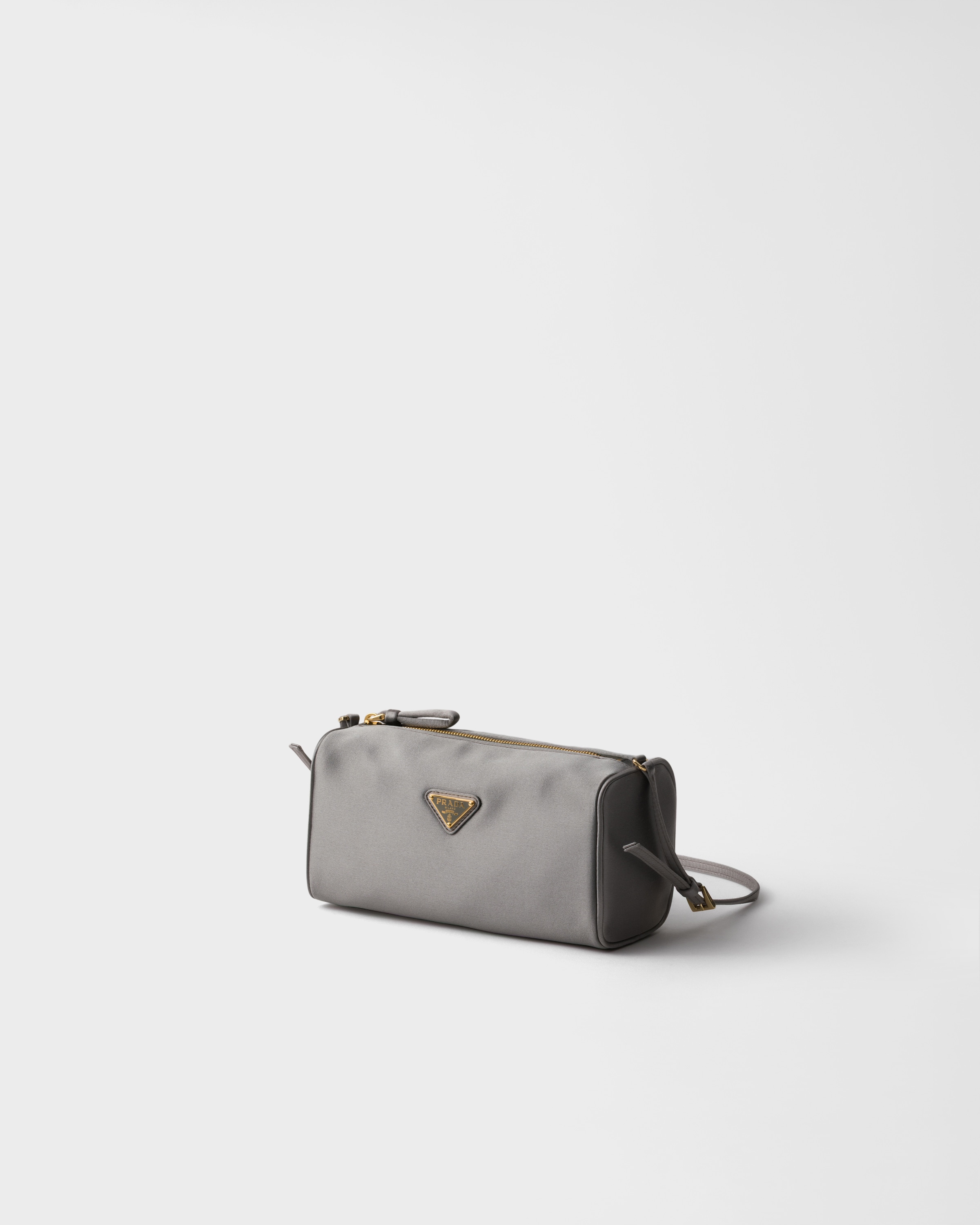 グラファイト サテン ミニバッグ | PRADA - 日本