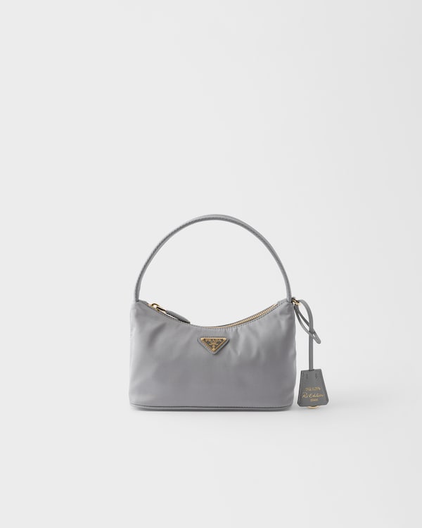 Mini sac Prada Re-Edition 2008 en Re-Nylon - Gris Nuage Mini sac Prada Re-Edition 2008 en Re-Nylon - Gris Nuage