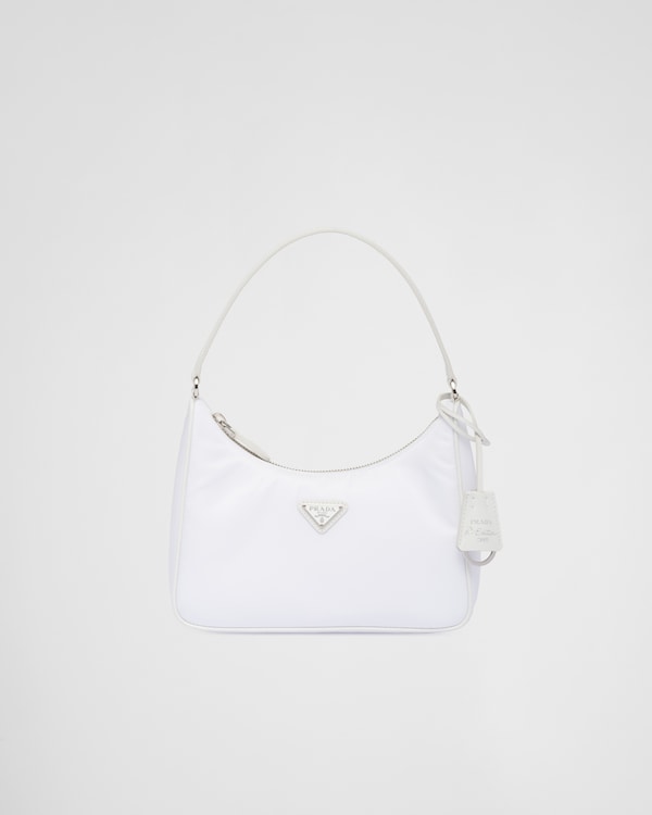 PRADA ソフトグレインショルダーバック 1BB127 ベージュ プラダ バックル ダブルベルト付 スモール ソフト