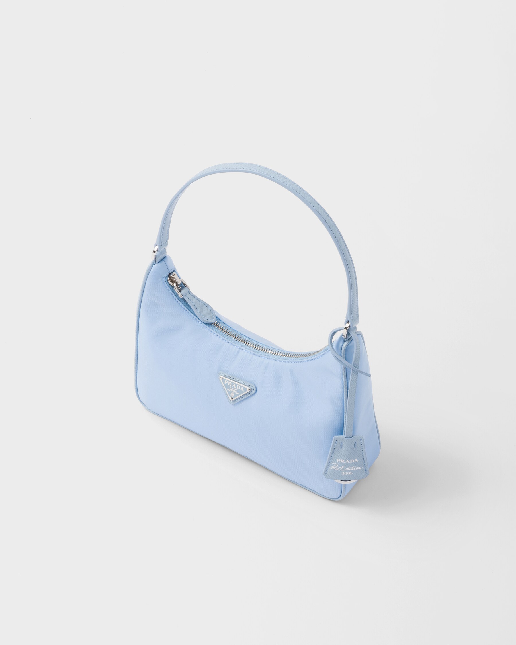 Prada Mini Collection Light Blue Prada Re-edition 2005 Re-nylon And Saffiano Mini Bag | PRADA