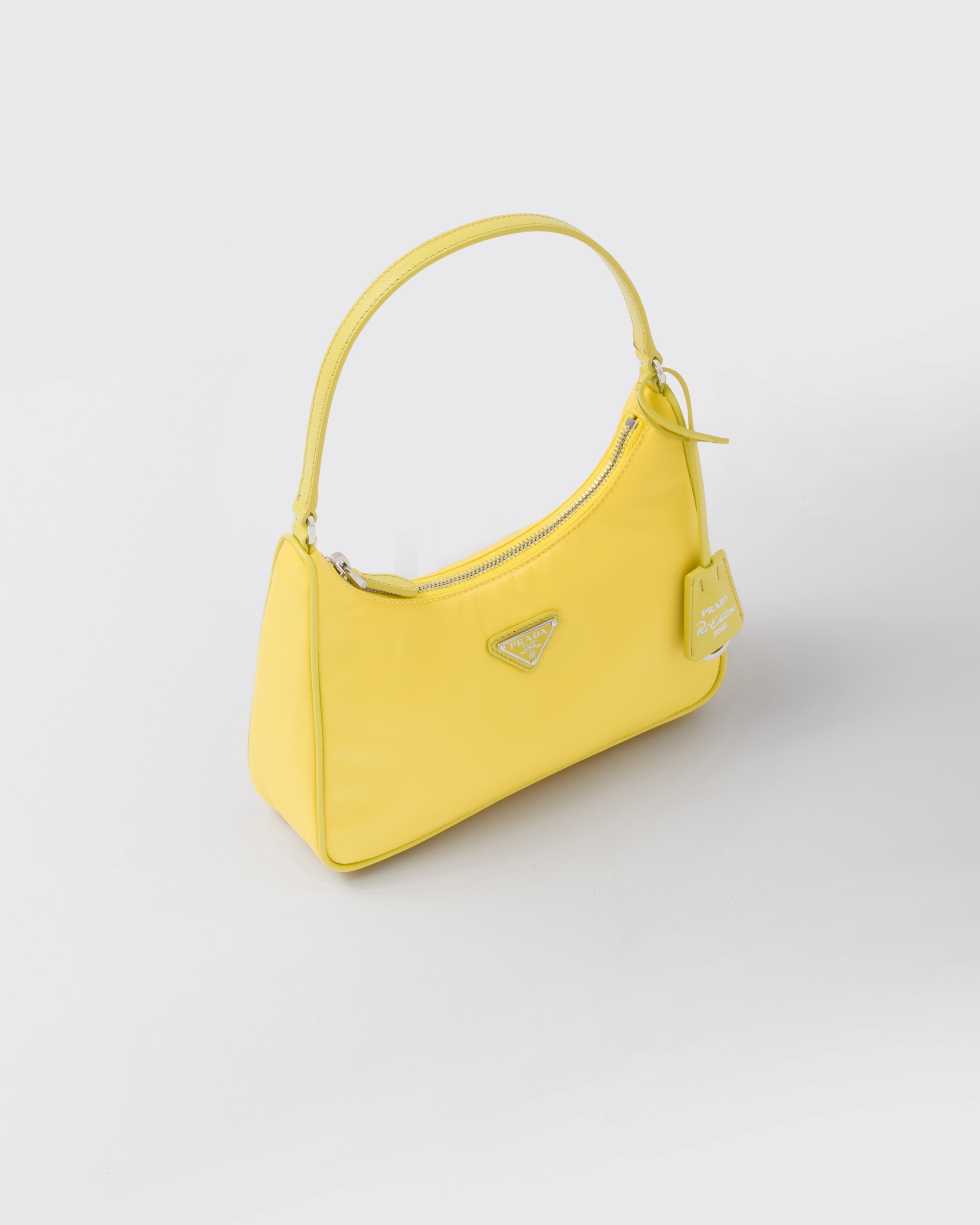 Prada Yellow Saffiano Re-Edition 2005 Shoulder Bag