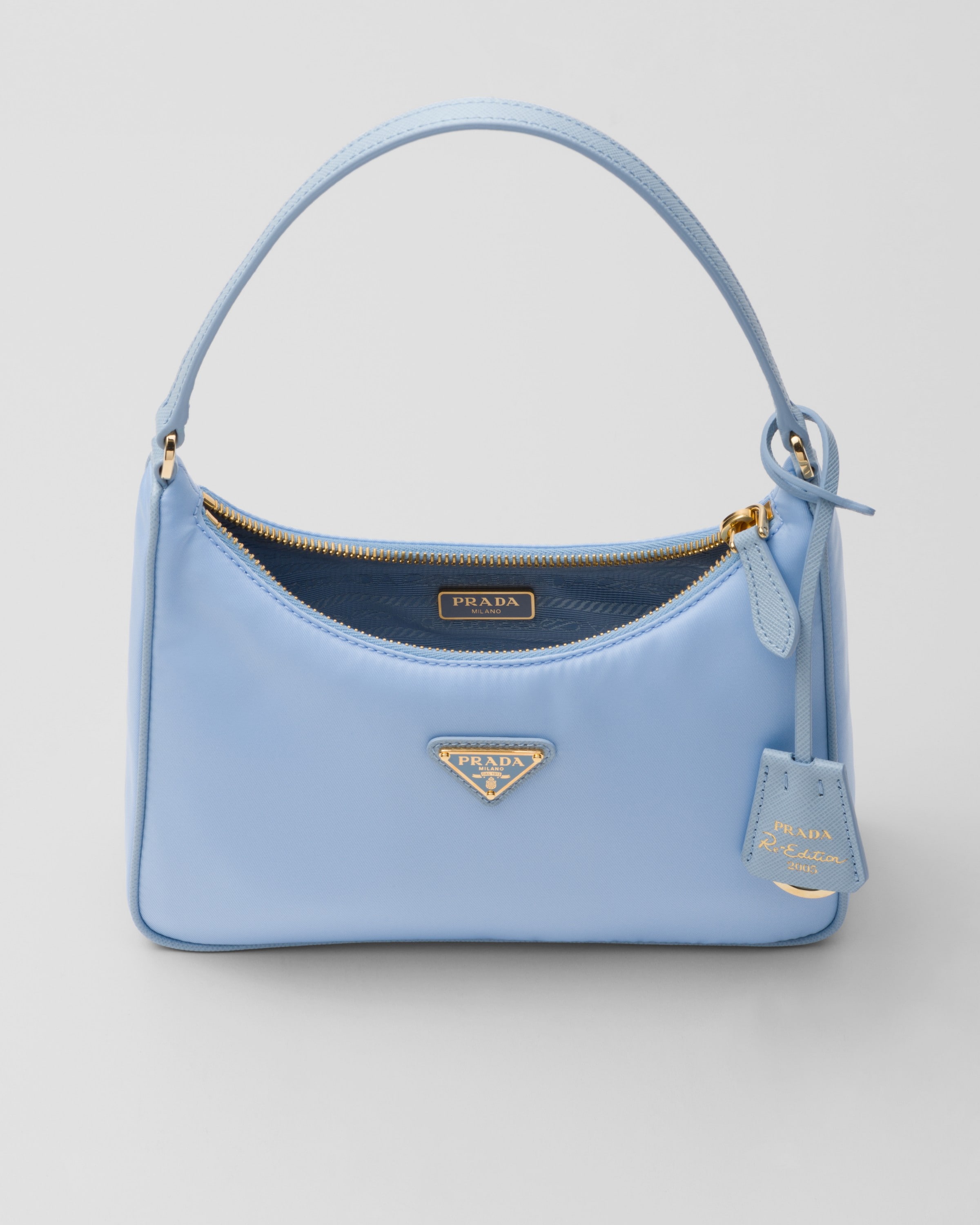 Pale Blue Prada Re edition 2005 Re nylon And Saffiano Mini Bag PRADA