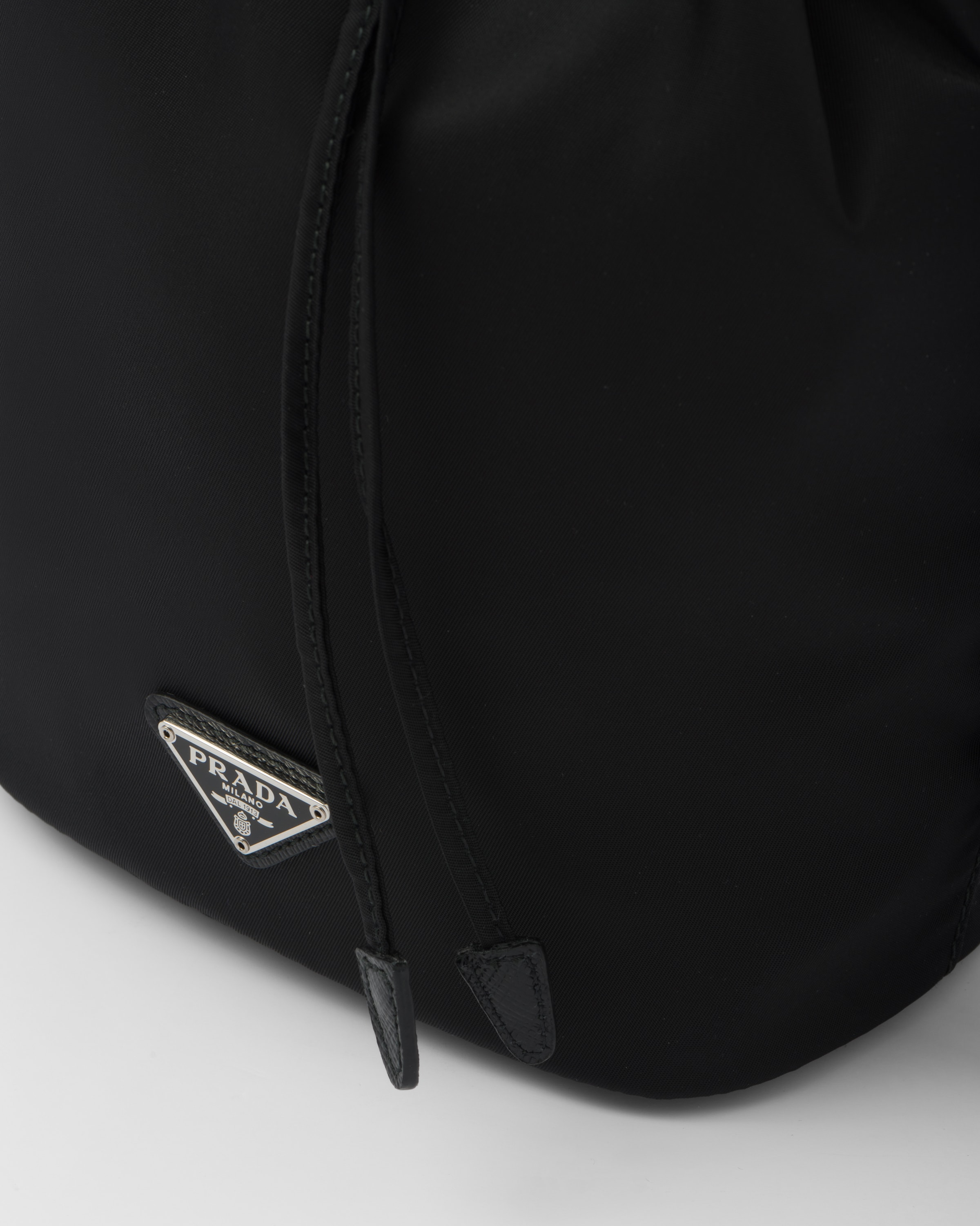 Prada nylon logo pouch hotsell
