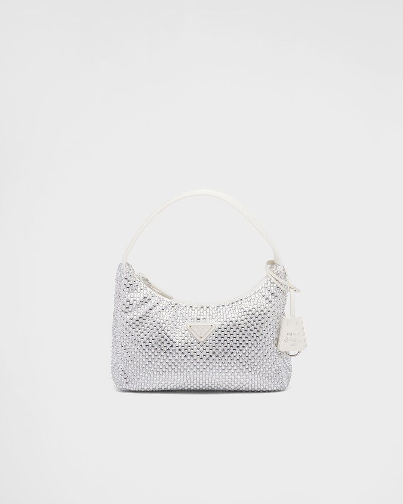 prada silver bolsa