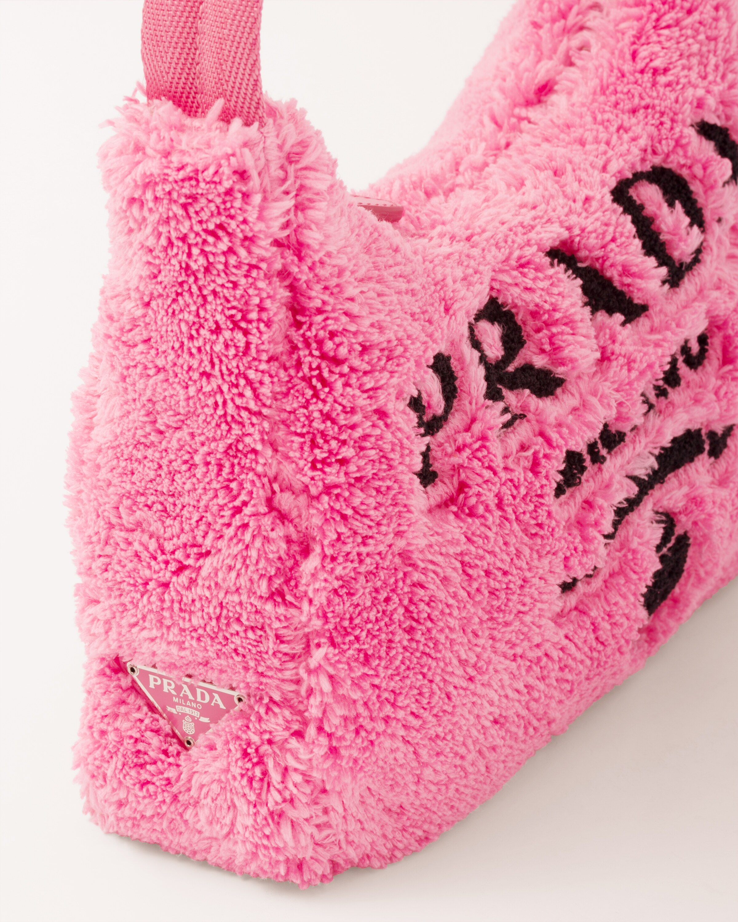 Prada Furry Mini Bag in Pink