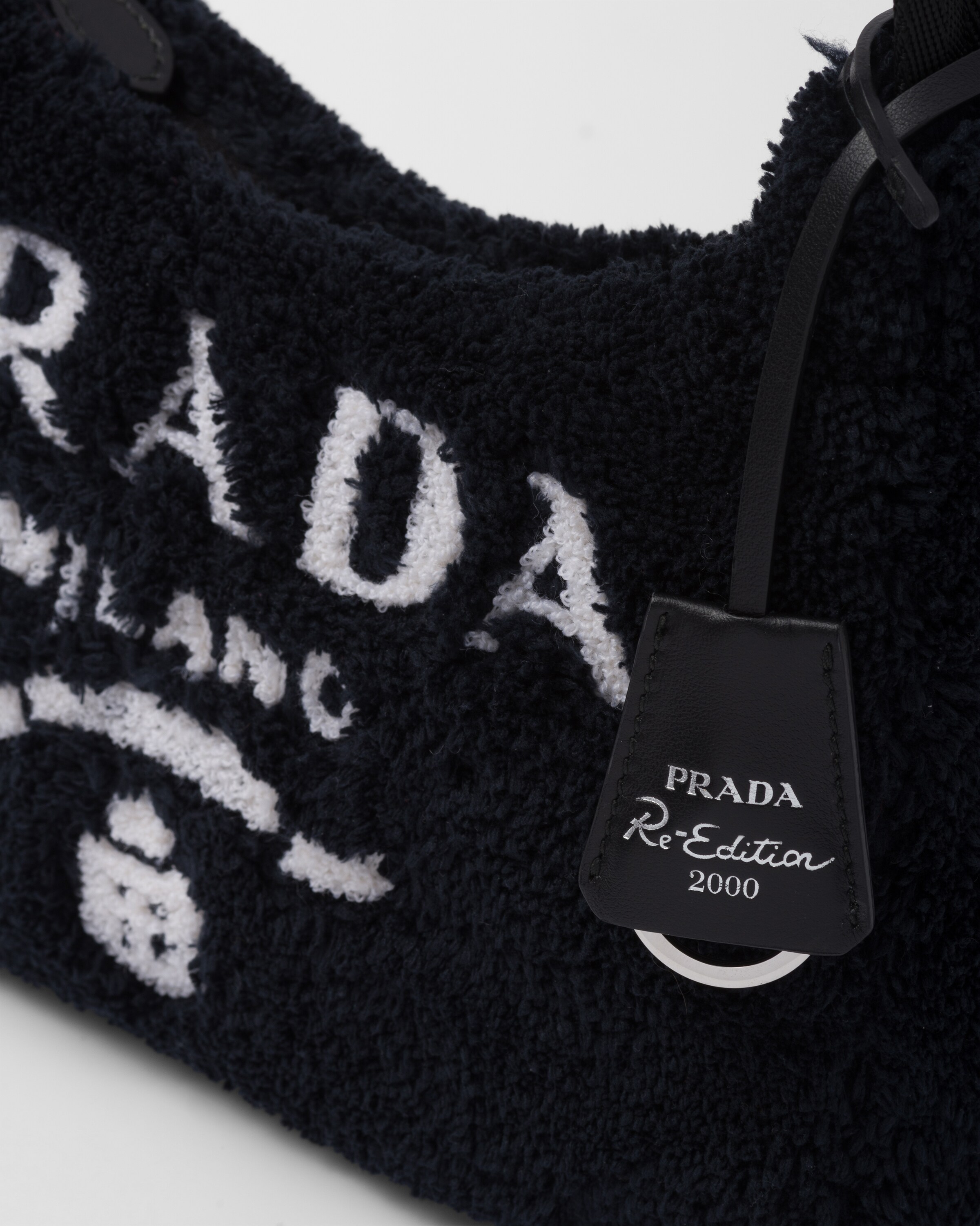 ブラック/ライトベージュ Re-Edition 2000 テリー ミニバッグ | Prada