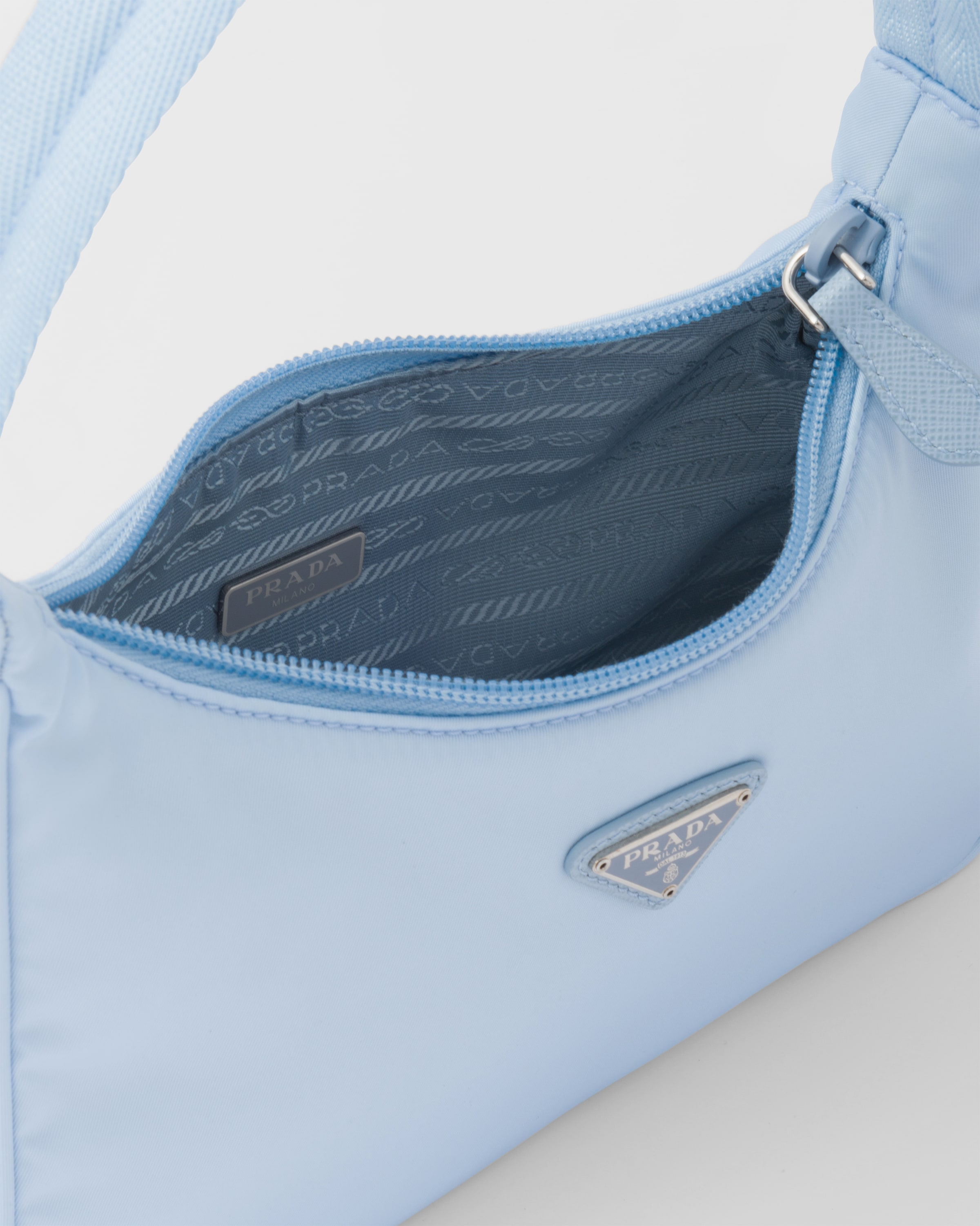 Mini blue prada bag outlet