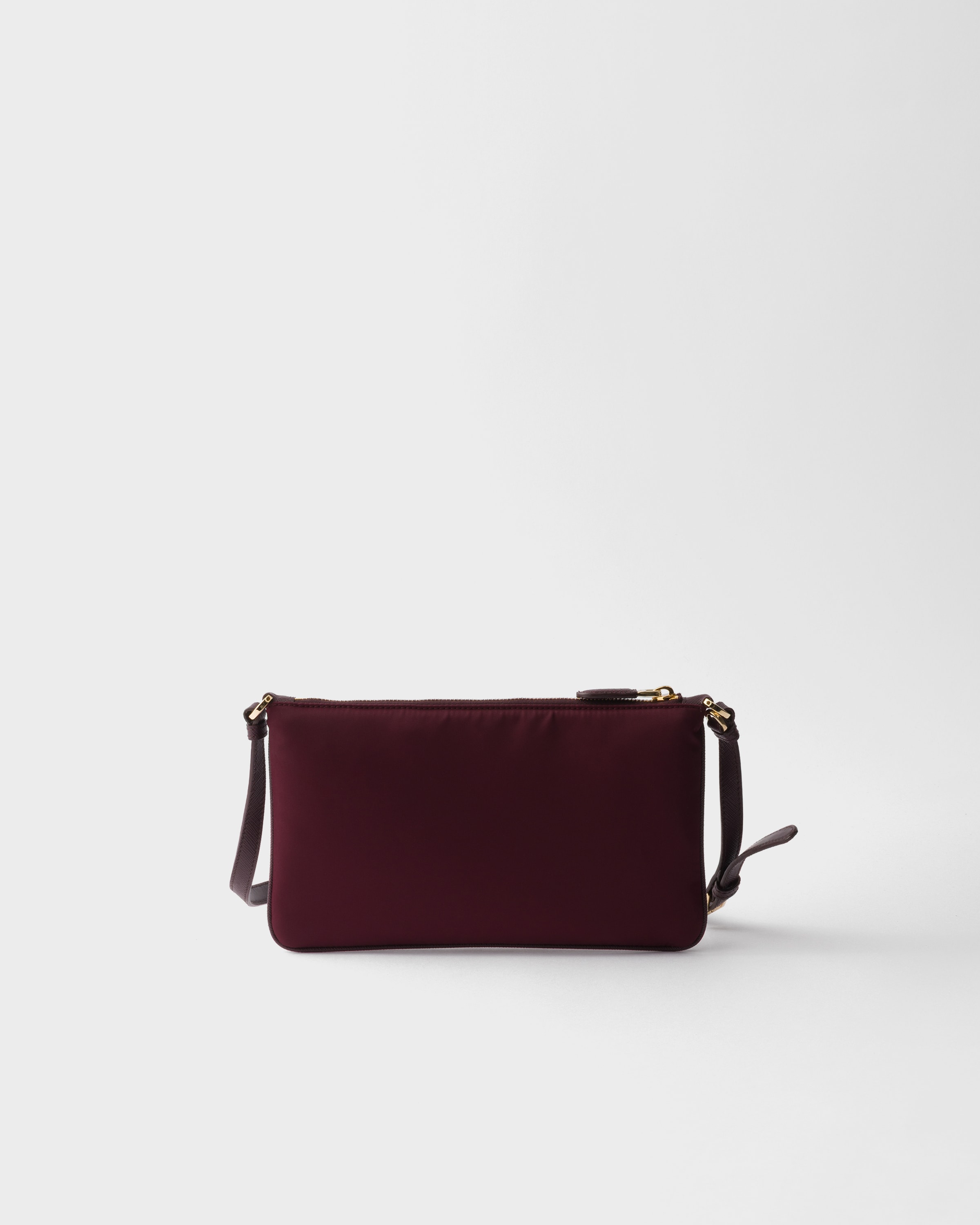 Prada Re-nylon Pouch In Burgundy