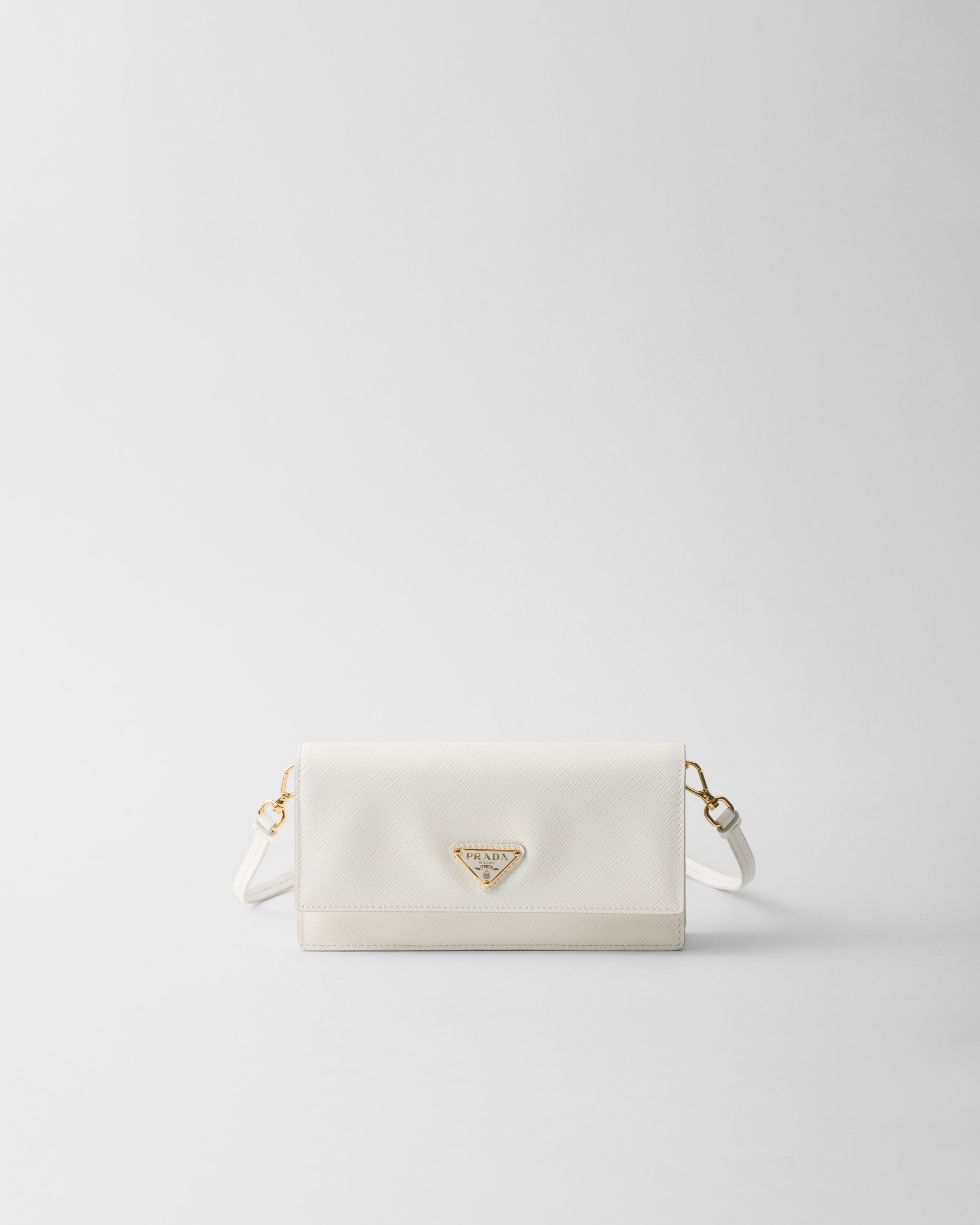 White Saffiano Leather Mini bag PRADA