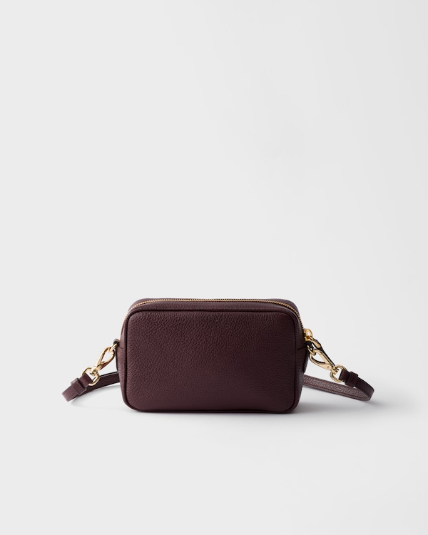 Leather mini-bag - Burgundy Leather mini-bag - Burgundy
