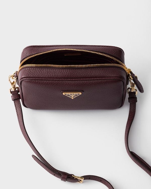Leather mini-bag - Burgundy Leather mini-bag - Burgundy