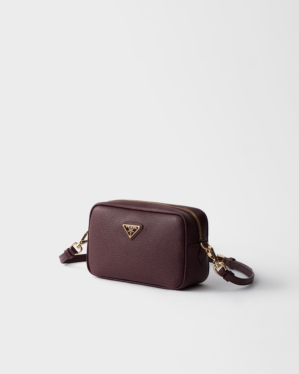 Leather mini-bag - Burgundy Leather mini-bag - Burgundy