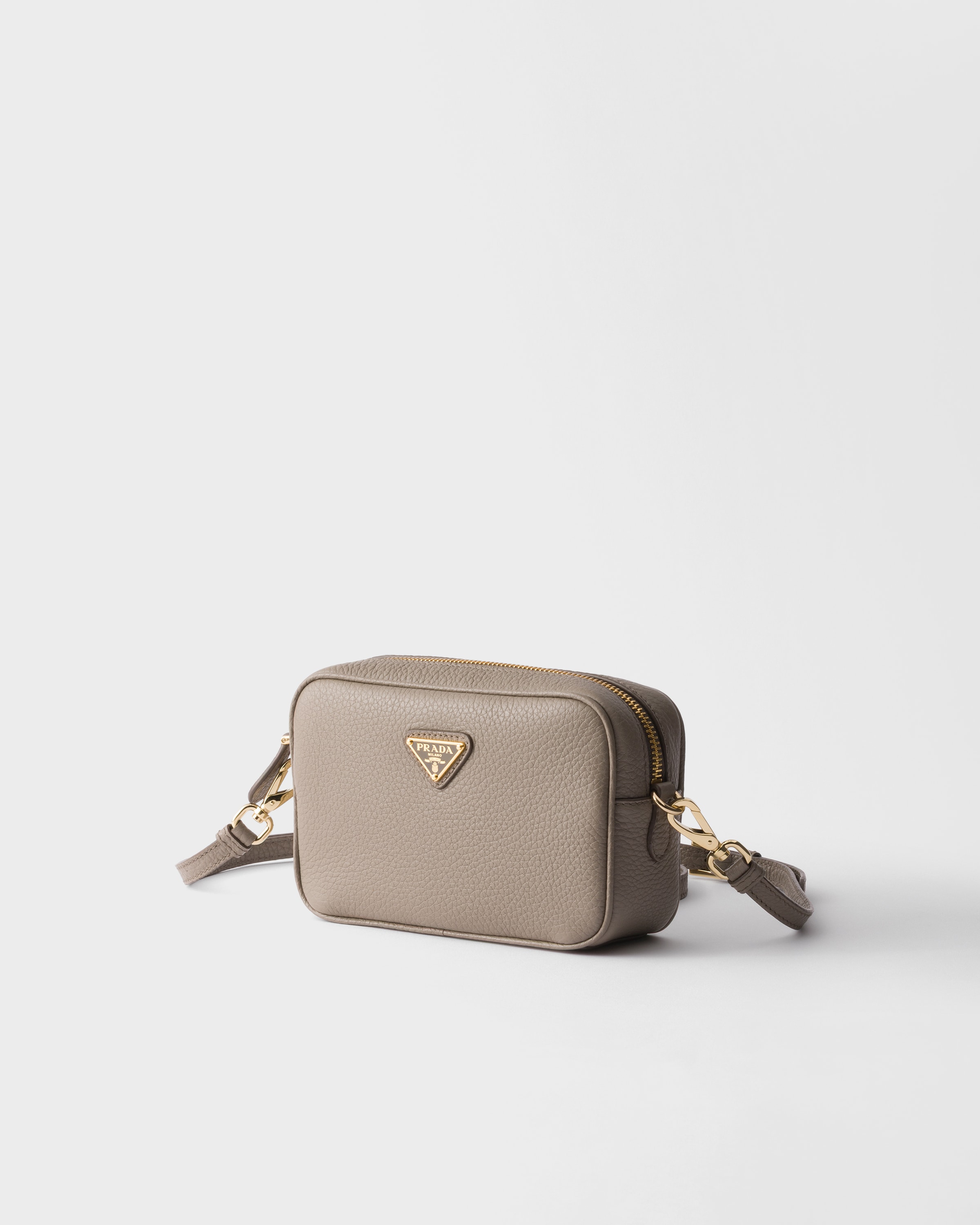 Clay Grey Leather Mini-bag | PRADA