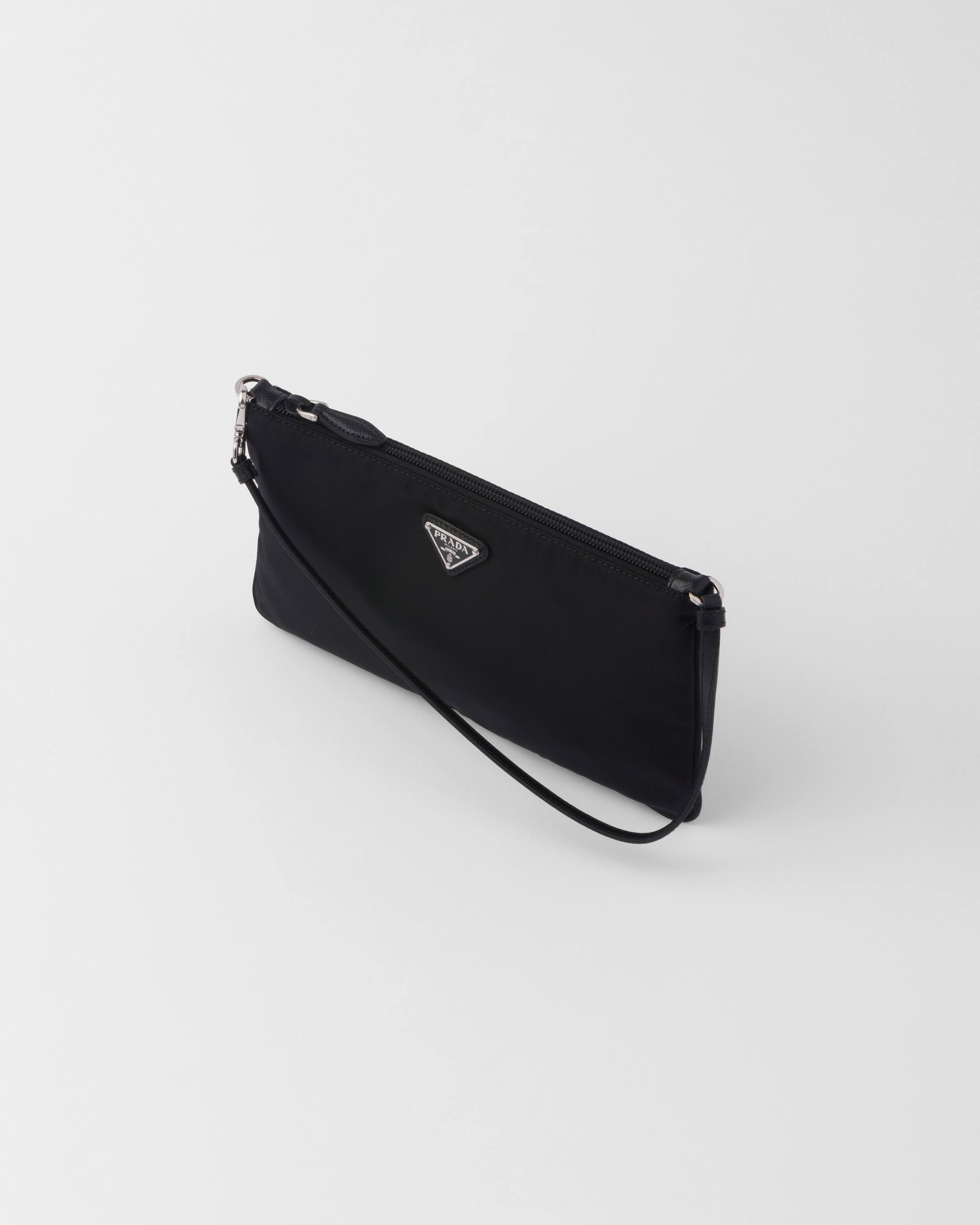 Prada Nylon Clutch Bag Small Black in Nylon - US