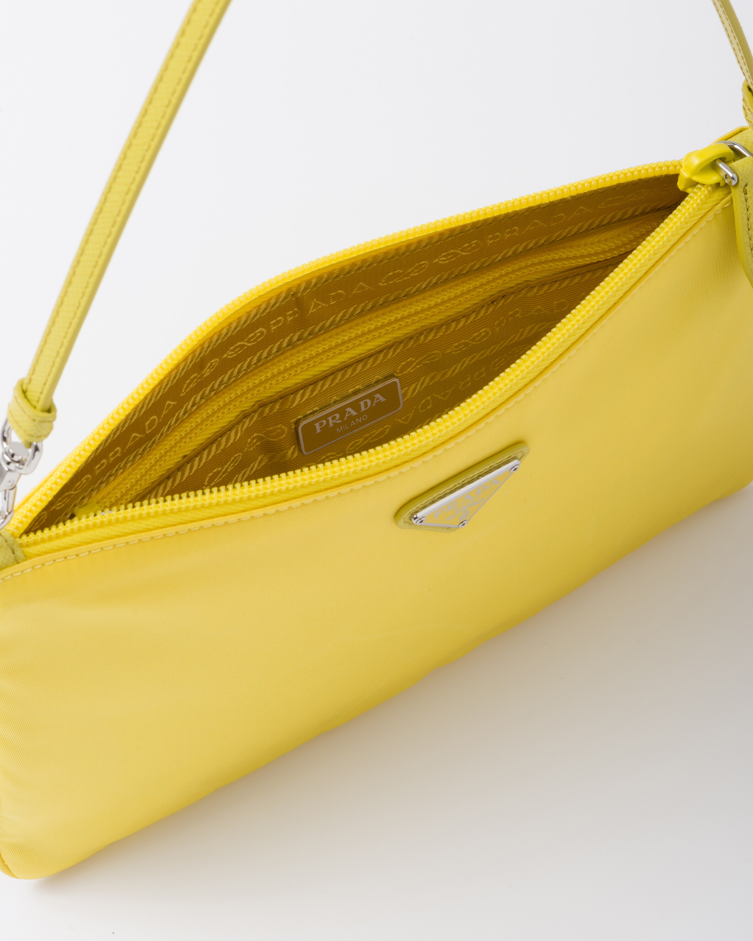 Citron Yellow Re nylon Mini Bag PRADA