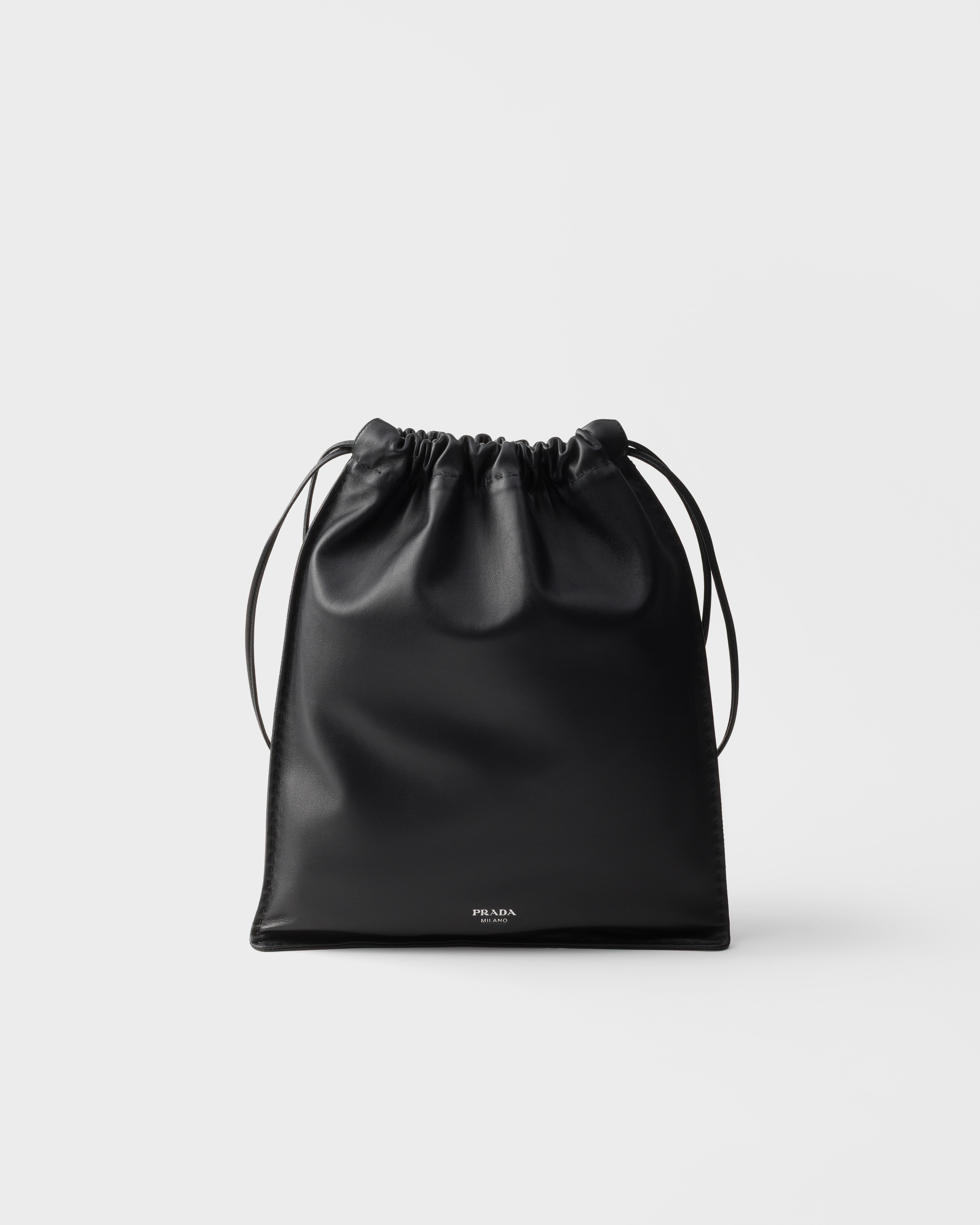 Black Prada Wish Nappa Leather Pouch | PRADA