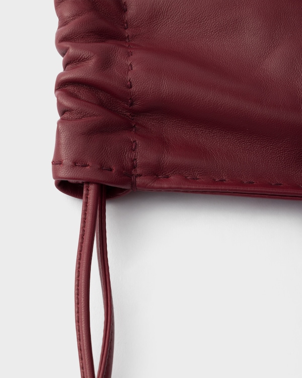 Prada Wish nappa leather pouch - Cerise Prada Wish nappa leather pouch - Cerise