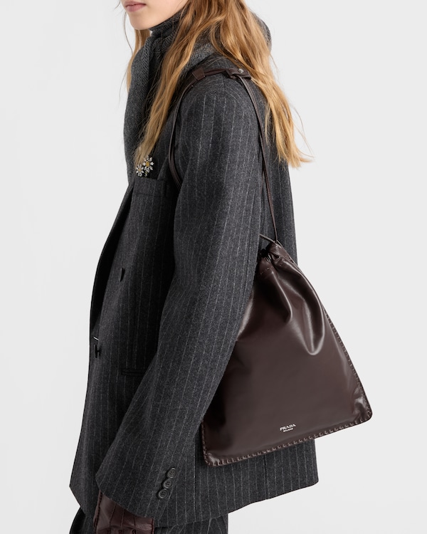 Prada Wish nappa leather pouch - Briarwood Prada Wish nappa leather pouch - Briarwood