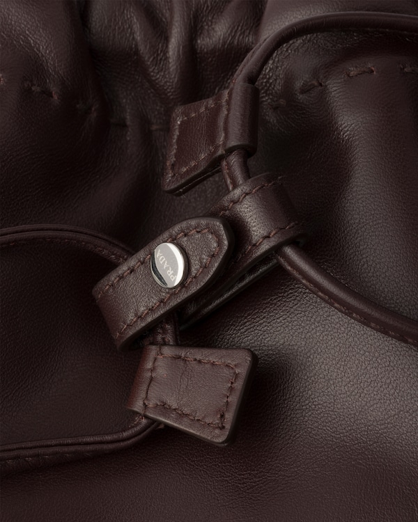 Prada Wish nappa leather pouch - Briarwood Prada Wish nappa leather pouch - Briarwood