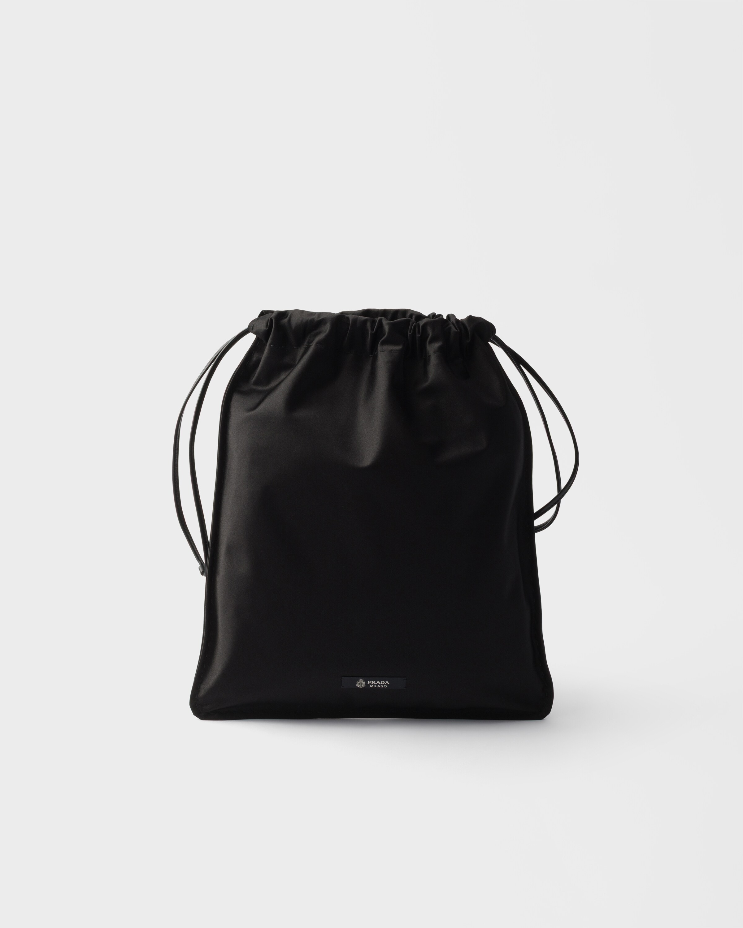 Pouch Prada Wish In Duchesse Di Seta, Donna, Nero