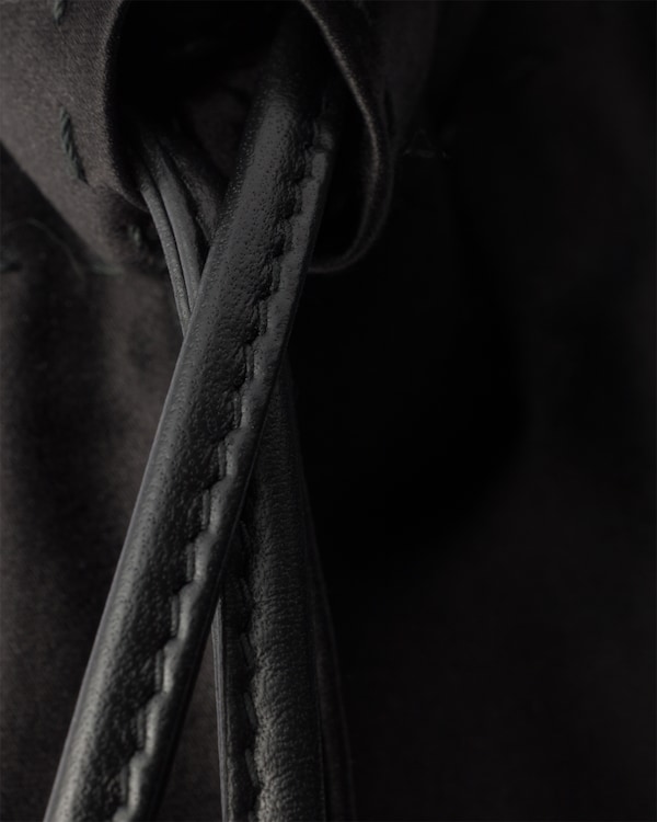 Prada Wish silk duchesse pouch - Black Prada Wish silk duchesse pouch - Black