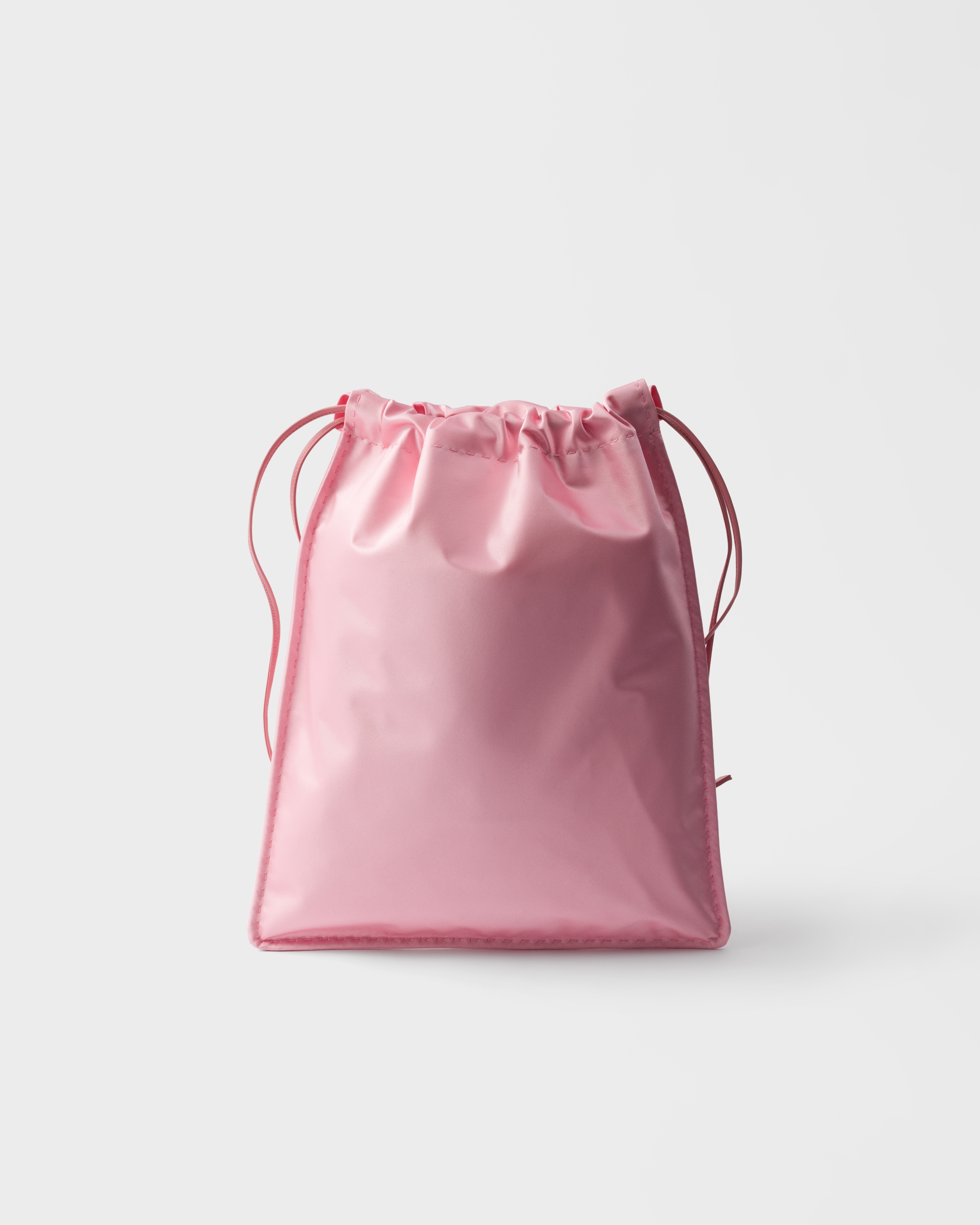 Petal Pink Prada Wish Silk Duchesse Pouch | PRADA