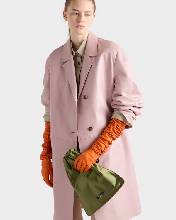 Prada Wish silk duchesse pouch - Ivy Green Prada Wish silk duchesse pouch - Ivy Green