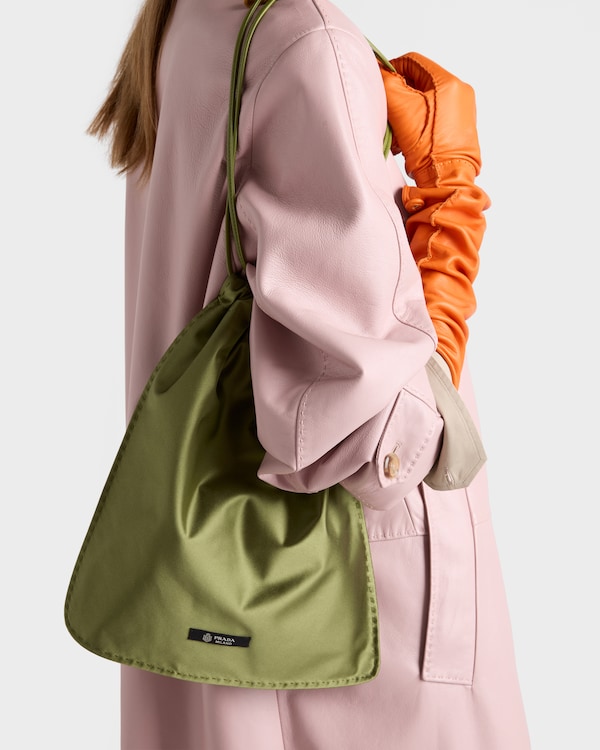 Prada Wish silk duchesse pouch - Ivy Green Prada Wish silk duchesse pouch - Ivy Green