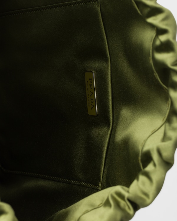 Prada Wish silk duchesse pouch - Ivy Green Prada Wish silk duchesse pouch - Ivy Green