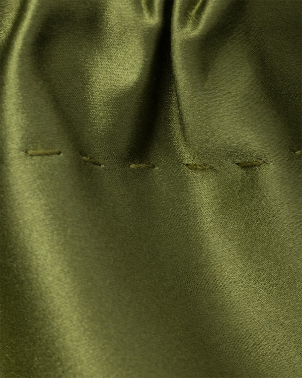 Prada Wish silk duchesse pouch - Ivy Green Prada Wish silk duchesse pouch - Ivy Green